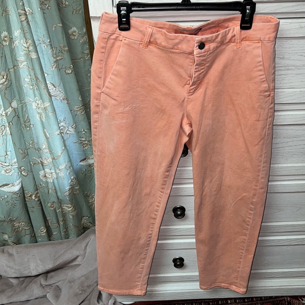 Liverpool straight leg pant, Sz 10/30, peach